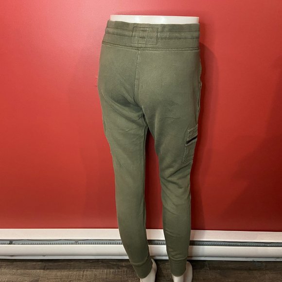 True Religion Women's Olive Green Cargo Zip Jogger Pant - Size Small - Picture 3 of 6
